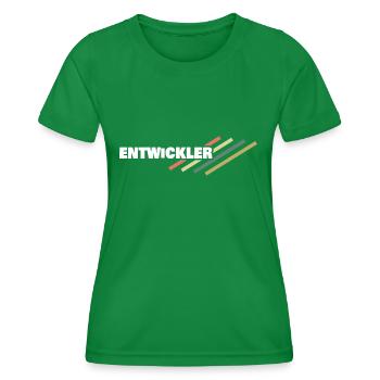 Workplace Developer - Women's Functional T-Shirt - kelly green - Front - AI Model Female 172 dark (172cm)