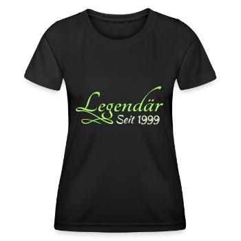 Legend 1999 - Frauen Funktions-T-Shirt - Schwarz - Vorne - AI Model Female 172 light (172cm)
