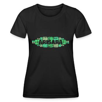 Geschenk für Arisara - Frauen Funktions-T-Shirt - Schwarz - Vorne - AI Model Female 172 light (172cm)