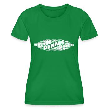 Gift for Dennis - Women's Functional T-Shirt - kelly green - Front - AI Model Female 172 dark (172cm)