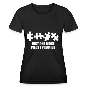 Puzzle Piece Puzzle Gift Autism Saying Puzzle - Women's Functional T-Shirt - black - Front - AI Model Female 172 light (172cm)