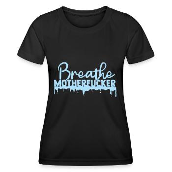 Cold Showers Eisbade Atemkontrolle Atmung - Frauen Funktions-T-Shirt - Schwarz - Vorne - AI Model Female 172 light (172cm)