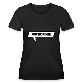 Gift for Electronics Technician - Women's Functional T-Shirt - black - Front - AI Model Female 172 light (172cm)