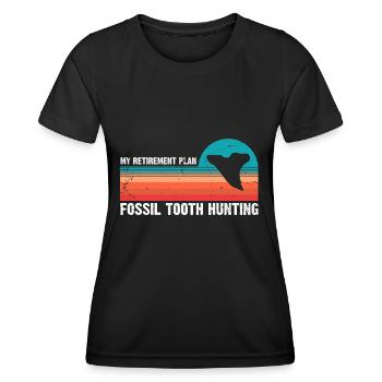 Paleontologist Designs Fossil Hunter Student - Women's Functional T-Shirt - black - Front - AI Model Female 172 light (172cm)