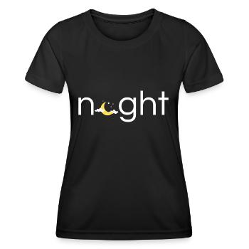Nacht originelles Geschenk - Frauen Funktions-T-Shirt - Schwarz - Vorne - AI Model Female 172 light (172cm)