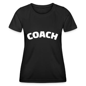 Coach - Le meilleur Coach - Der beste Trainer - T-shirt sport Femme - noir - Devant - AI Model Female 172 light (172cm)