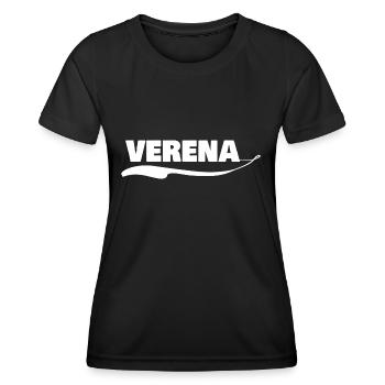 Vorname verena - Frauen Funktions-T-Shirt - Schwarz - Vorne - AI Model Female 172 light (172cm)