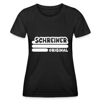 Beruf Schreiner - Frauen Funktions-T-Shirt - Schwarz - Vorne - AI Model Female 172 light (172cm)