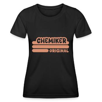 Chemiker - Frauen Funktions-T-Shirt - Schwarz - Vorne - AI Model Female 172 light (172cm)