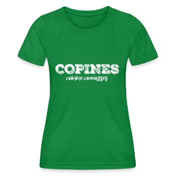 copines comme connasses - T-shirt sport Femme - vert - Devant - AI Model Female 172 dark (172cm)