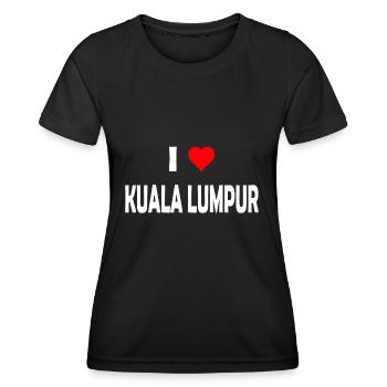 I love Kuala Lumpur - Malaysia - Asia - Frauen Funktions-T-Shirt - Schwarz - Vorne - AI Model Female 172 light (172cm)