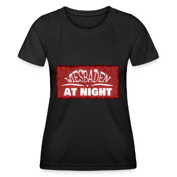 Wiesbaden - Frauen Funktions-T-Shirt - Schwarz - Vorne - AI Model Female 172 light (172cm)
