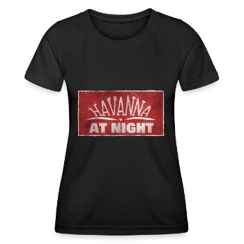 La Havane - T-shirt sport Femme - noir - Devant - AI Model Female 172 light (172cm)