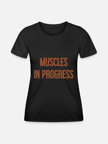 Muscles in Progress - Women's Functional T-Shirt - black