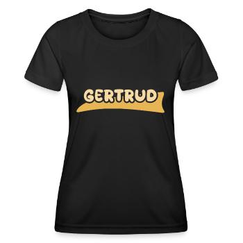 Gertrud - Frauen Funktions-T-Shirt - Schwarz - Vorne - AI Model Female 172 light (172cm)