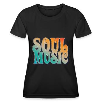 Soul Musique - T-shirt sport Femme - noir - Devant - AI Model Female 172 light (172cm)