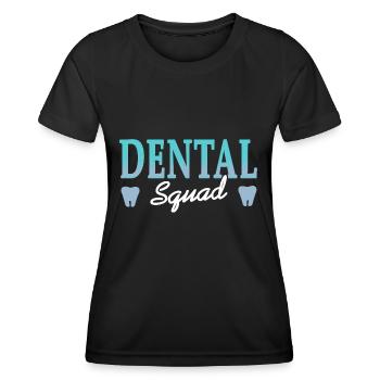 Dental Squad Cool Dentist T-Shirt Cadeau Cadeau - T-shirt sport Femme - noir - Devant - AI Model Female 172 light (172cm)