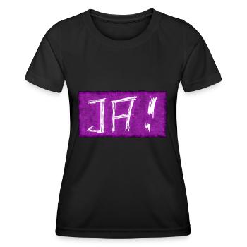 Ja ich will heiraten - Frauen Funktions-T-Shirt - Schwarz - Vorne - AI Model Female 172 light (172cm)