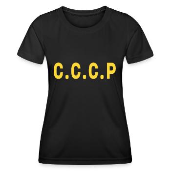 Union der Sozialistischen Sowjetrepubliken der UdSSR Russland - Frauen Funktions-T-Shirt - Schwarz - Vorne - AI Model Female 172 light (172cm)