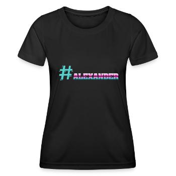 Gift for Alexander - Women's Functional T-Shirt - black - Front - AI Model Female 172 light (172cm)
