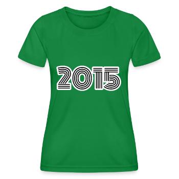 Year of birth 2015 - Women's Functional T-Shirt - kelly green - Front - AI Model Female 172 dark (172cm)