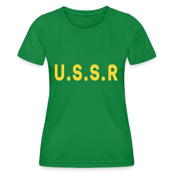 URSS Union soviétique russe СССР - T-shirt sport Femme - vert - Devant - AI Model Female 172 dark (172cm)