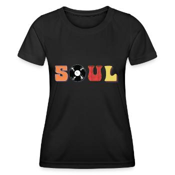 Musique Soul - T-shirt sport Femme - noir - Devant - AI Model Female 172 light (172cm)