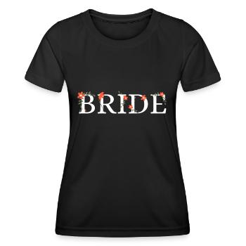 Floral bridle - Women's Functional T-Shirt - black - Front - AI Model Female 172 light (172cm)