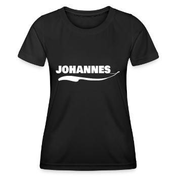Gift for John - Women's Functional T-Shirt - black - Front - AI Model Female 172 light (172cm)