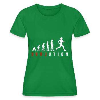 Coureuse Courir LOVE Fitness Evolution Joggeuse - T-shirt sport Femme - vert - Devant - AI Model Female 172 dark (172cm)