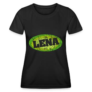 Lena - Frauen Funktions-T-Shirt - Schwarz - Vorne - AI Model Female 172 light (172cm)