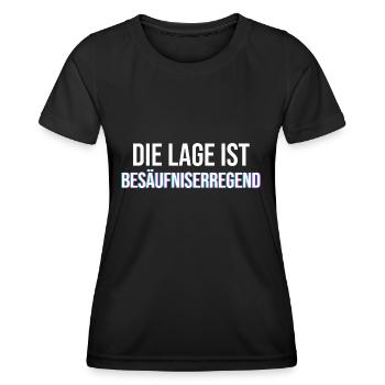 Die Lage ist besäufniserregend Vaporwave Party - Frauen Funktions-T-Shirt - Schwarz - Vorne - AI Model Female 172 light (172cm)