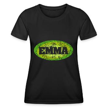 emma - Frauen Funktions-T-Shirt - Schwarz - Vorne - AI Model Female 172 light (172cm)