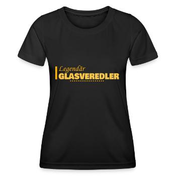 Profession Glass Finisher - Women's Functional T-Shirt - black - Front - AI Model Female 172 light (172cm)