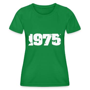 1975 - Women's Functional T-Shirt - kelly green - Front - AI Model Female 172 dark (172cm)