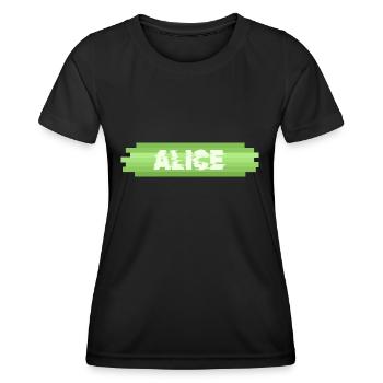 Woman for Alice Gift Idea Heroine - Women's Functional T-Shirt - black - Front - AI Model Female 172 light (172cm)