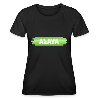 Geschenk für Alaya - Frauen Funktions-T-Shirt - Schwarz - Vorne - AI Model Female 172 light (172cm)