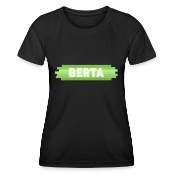 Geschenkidee Berta - Frauen Funktions-T-Shirt - Schwarz - Vorne - AI Model Female 172 light (172cm)
