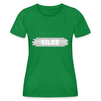 Silke comme nom - T-shirt sport Femme - vert - Devant - AI Model Female 172 dark (172cm)