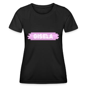 Gisela als Frauenname - Frauen Funktions-T-Shirt - Schwarz - Vorne - AI Model Female 172 light (172cm)