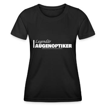 Geschenk für Augenoptiker - Frauen Funktions-T-Shirt - Schwarz - Vorne - AI Model Female 172 light (172cm)