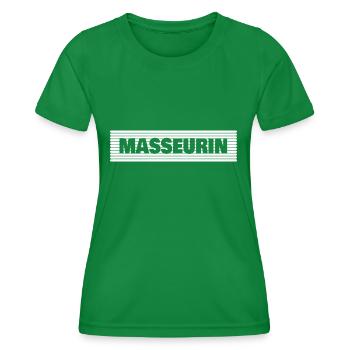 Profession Masseuse - T-shirt sport Femme - vert - Devant - AI Model Female 172 dark (172cm)