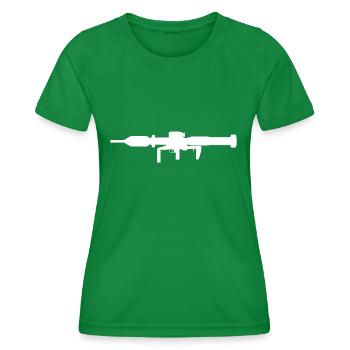 Bundeswehr Panzerfaust 3 EX - Frauen Funktions-T-Shirt - Kelly Green - Vorne - AI Model Female 172 dark (172cm)