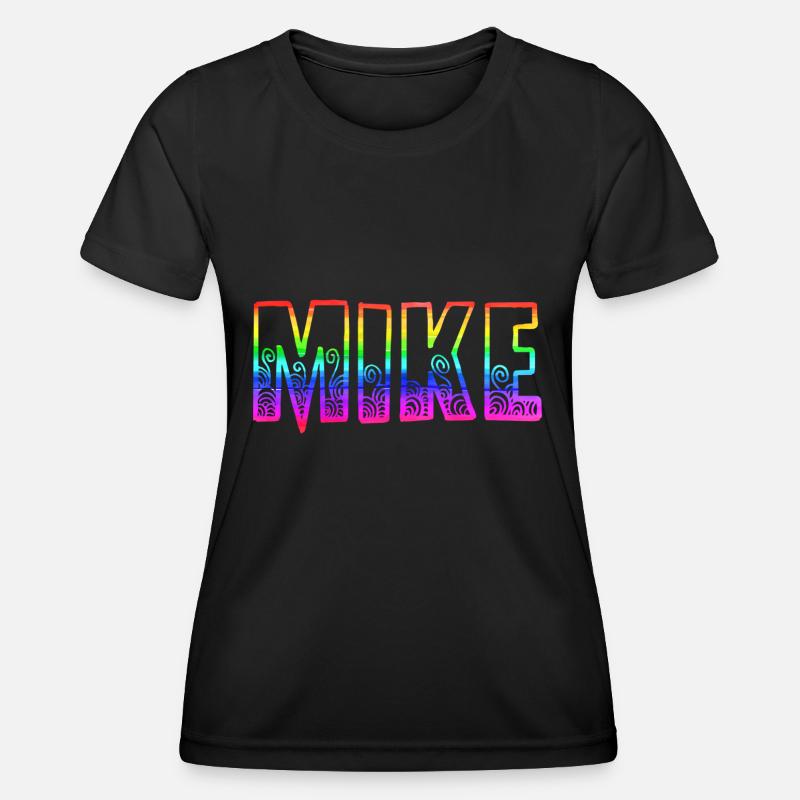 mike rs rainbow - Women's Functional T-Shirt - black