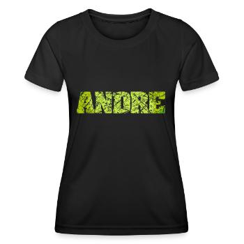 Andre - T-shirt sport Femme - noir - Devant - AI Model Female 172 light (172cm)