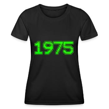 Nerd 1975 - T-shirt sport Femme - noir - Devant - AI Model Female 172 light (172cm)