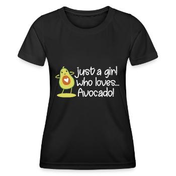 Avocado - Frauen Funktions-T-Shirt - Schwarz - Vorne - AI Model Female 172 light (172cm)