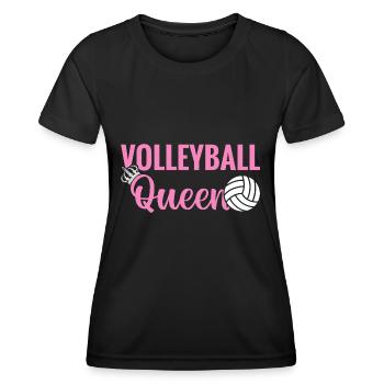 Beach Volley Frauen Volleyball Sport Geschenk - Frauen Funktions-T-Shirt - Schwarz - Vorne - AI Model Female 172 light (172cm)