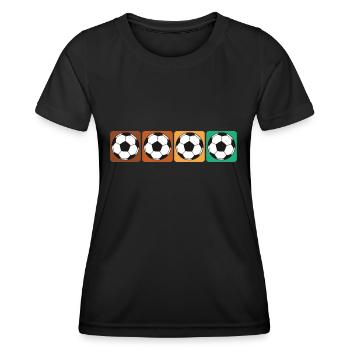 Coupe du monde des supporters de football - T-shirt sport Femme - noir - Devant - AI Model Female 172 light (172cm)