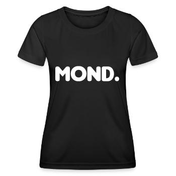 Mond. (Laterne, Laterne. Sonne, Mond und Sterne) - Frauen Funktions-T-Shirt - Schwarz - Vorne - AI Model Female 172 light (172cm)